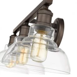 Carver 27.5 in. 3-Lights Rubbed Bronze Vanity Light by Golden Lighting 11 Carver 27.5 in. 3-Lights Rubbed Bronze Vanity Light by Golden Lighting -Golden Lighting Shop rubbed bronze golden lighting vanity lighting 0305 ba3 rbz clr 1f 1000