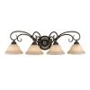 Homestead Collection 4-Light Rubbed Bronze Bath Vanity Light by Golden Lighting 1 Homestead Collection 4-Light Rubbed Bronze Bath Vanity Light by Golden Lighting -Golden Lighting Shop rubbed bronze golden lighting vanity lighting 606ba4mprbztea 64 1000