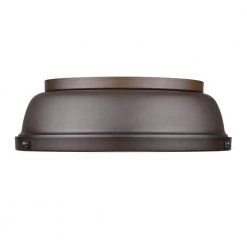 Duncan 2-Light Rubbed Bronze Flush Mount by Golden Lighting 7 Duncan 2-Light Rubbed Bronze Flush Mount by Golden Lighting -Golden Lighting Shop rubbed bronze with rubbed bronze shade golden lighting flush mount lights 3602 14 rbz rbz c3 1000