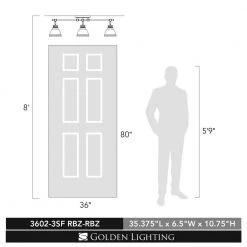 Duncan 3-Light Rubbed Bronze Semi-Flush Mount by Golden Lighting -Golden Lighting Shop rubbed bronze with rubbed bronze shade golden lighting flush mount lights 3602 3sf rbz rbz 44 1000