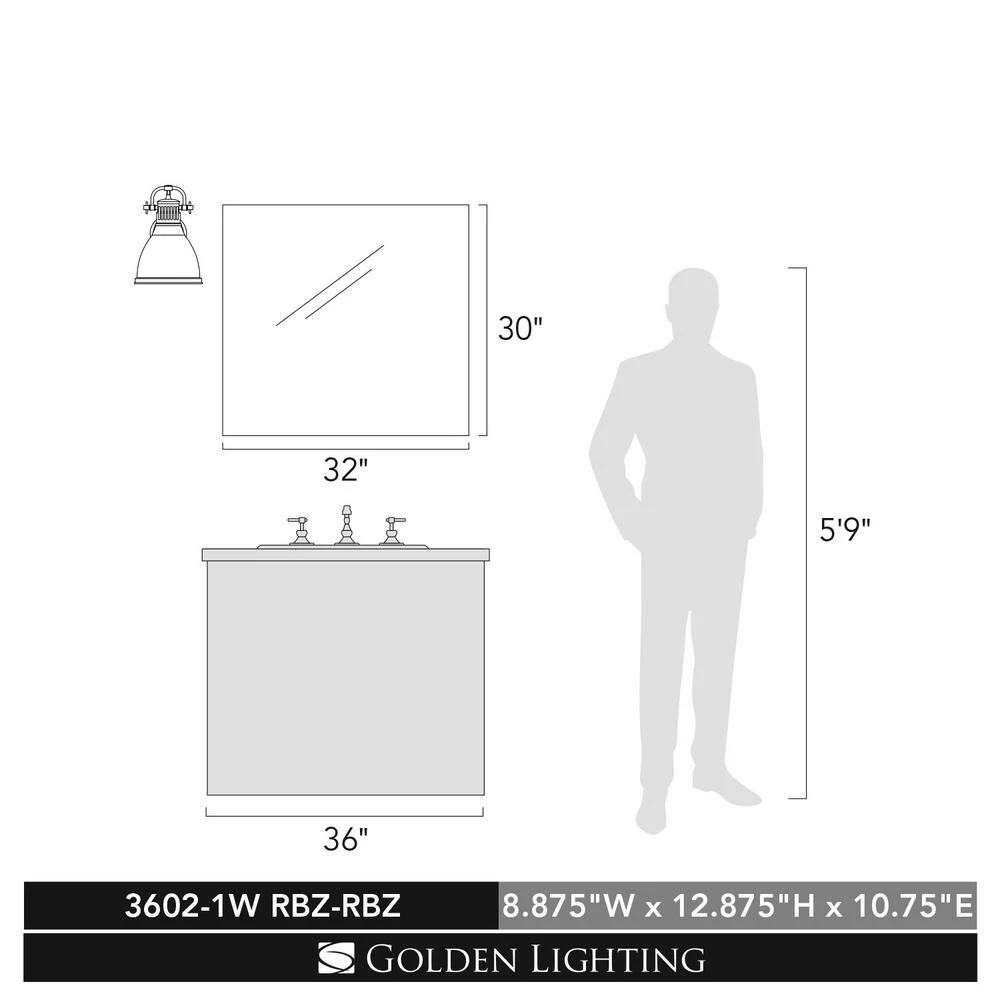 Duncan Rubbed Bronze Sconce by Golden Lighting 5 Duncan Rubbed Bronze Sconce by Golden Lighting - Image 3