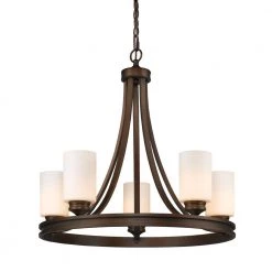 Holborn Collection 5-Light Bronze Opal Shade Chandelier by Golden Lighting 10 Holborn Collection 5-Light Bronze Opal Shade Chandelier by Golden Lighting -Golden Lighting Shop sovereign bronze with opal glass golden lighting chandeliers thd1051op5 1f 1000