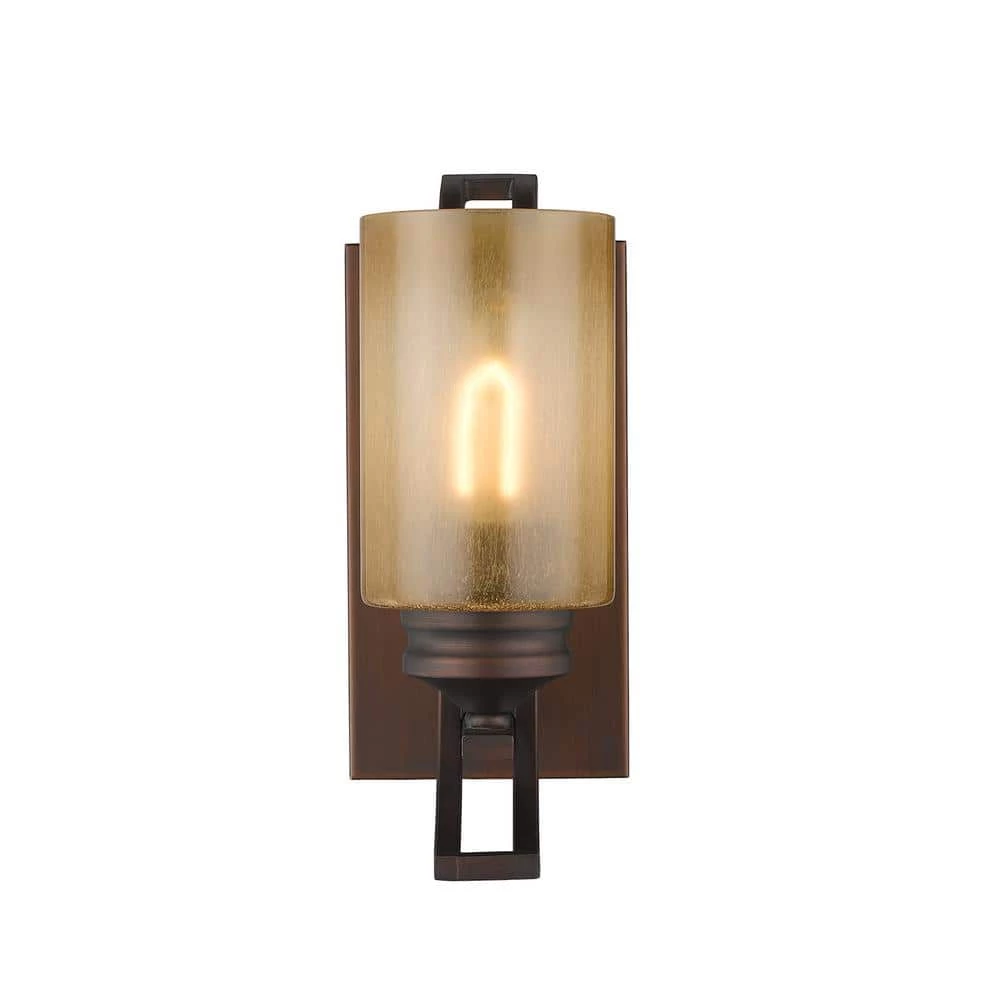 Hidalgo Collection 1-Light Sovereign Bronze Sconce by Golden Lighting 3 Hidalgo Collection 1-Light Sovereign Bronze Sconce by Golden Lighting
