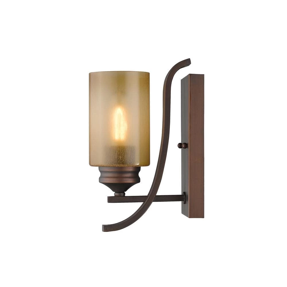 Hidalgo Collection 1-Light Sovereign Bronze Sconce by Golden Lighting 4 Hidalgo Collection 1-Light Sovereign Bronze Sconce by Golden Lighting - Image 2