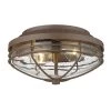 Seaport 2-Light Textured Bronze Seeded Glass Outdoor Flushmount by Golden Lighting 2 Seaport 2-Light Textured Bronze Seeded Glass Outdoor Flushmount by Golden Lighting -Golden Lighting Shop textured bronze seeded glass golden lighting outdoor flush mount lights 9808 ofm tbz sd 64 1000