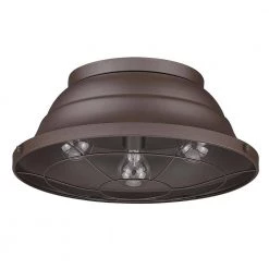 Bartlett 16.38 in. 3-Light Textured Bronze (UV) Outdoor Flush Mount by Golden Lighting 11 Bartlett 16.38 in. 3-Light Textured Bronze (UV) Outdoor Flush Mount by Golden Lighting -Golden Lighting Shop textured bronze uv golden lighting flush mount lights 7316 ofm tbz 4f 1000