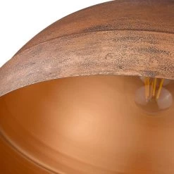 Lincoln 1-Light Vintage Copper Pendant-Light with Steel Shade by Golden Lighting -Golden Lighting Shop vintage copper golden lighting chandeliers 0318 l vc 1f 1000