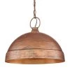 Lincoln 1-Light Vintage Copper Pendant-Light with Steel Shade by Golden Lighting -Golden Lighting Shop vintage copper golden lighting chandeliers 0318 l vc 64 1000