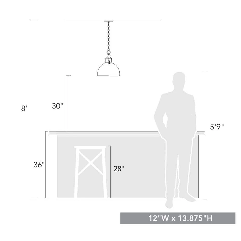 Alison 1-Light Vintage Gold Medium Pendant with Metal Shade by Golden Lighting 8 Alison 1-Light Vintage Gold Medium Pendant with Metal Shade by Golden Lighting - Image 6
