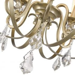 Ella 6-Light White Gold Chandelier by Golden Lighting 12 Ella 6-Light White Gold Chandelier by Golden Lighting -Golden Lighting Shop white gold golden lighting chandeliers 1323 6 wg 4f 1000