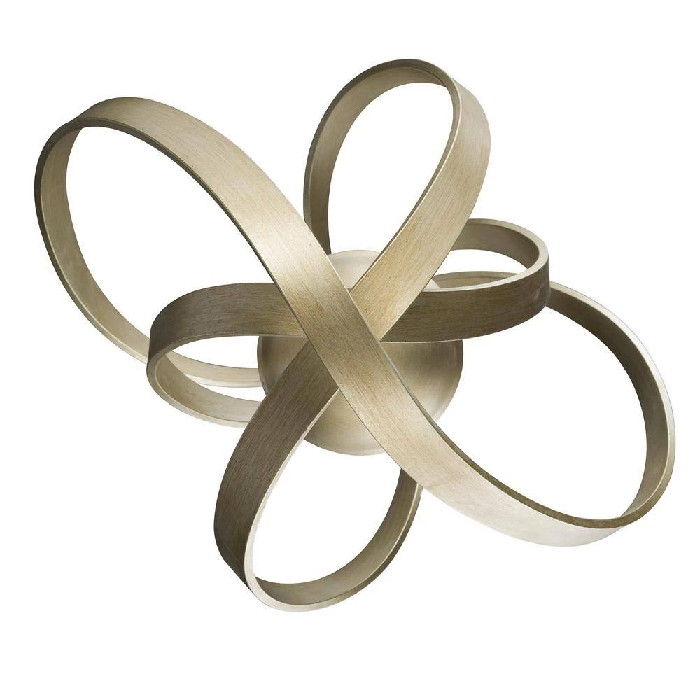 Nicolette 3-Light White Gold Pendant by Golden Lighting 6 Nicolette 3-Light White Gold Pendant by Golden Lighting - Image 4