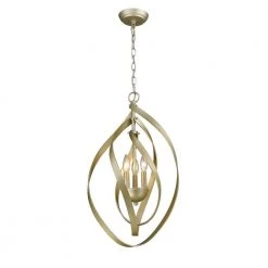 Nicolette 3-Light White Gold Pendant by Golden Lighting 10 Nicolette 3-Light White Gold Pendant by Golden Lighting -Golden Lighting Shop white gold golden lighting chandeliers 2220 3p wg 4f 1000