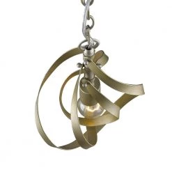 Nicolette 1-Light White Gold Pendant by Golden Lighting 14 Nicolette 1-Light White Gold Pendant by Golden Lighting -Golden Lighting Shop white gold golden lighting chandeliers 2220 m1l wg 44 1000