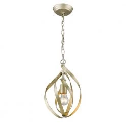 Nicolette 1-Light White Gold Pendant by Golden Lighting 11 Nicolette 1-Light White Gold Pendant by Golden Lighting -Golden Lighting Shop white gold golden lighting chandeliers 2220 m1l wg c3 1000