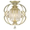 Ella 3-Light White Gold Semi-Flush Mount Light by Golden Lighting -Golden Lighting Shop white gold golden lighting flush mount lights 1323 sf wg 64 1000