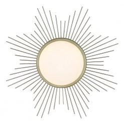 Kieran 24 in. 1-Light White Gold Opal Glass LED Flush Mount by Golden Lighting 11 Kieran 24 in. 1-Light White Gold Opal Glass LED Flush Mount by Golden Lighting -Golden Lighting Shop white gold opal glass golden lighting flush mount lights 9126 fm24 wg op 1f 1000
