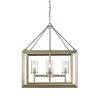 Smyth 4-Light White Gold Chandelier with Clear Glass Shade by Golden Lighting 2 Smyth 4-Light White Gold Chandelier with Clear Glass Shade by Golden Lighting -Golden Lighting Shop white gold with clear glass golden lighting chandeliers 2073 4 wg clr 64 1000